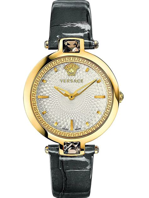 Versace Ladies Watch Crystal Gleam White Gold VAN060016